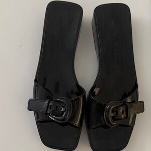EUC Veronica Beard Black Davina Women's Sandals